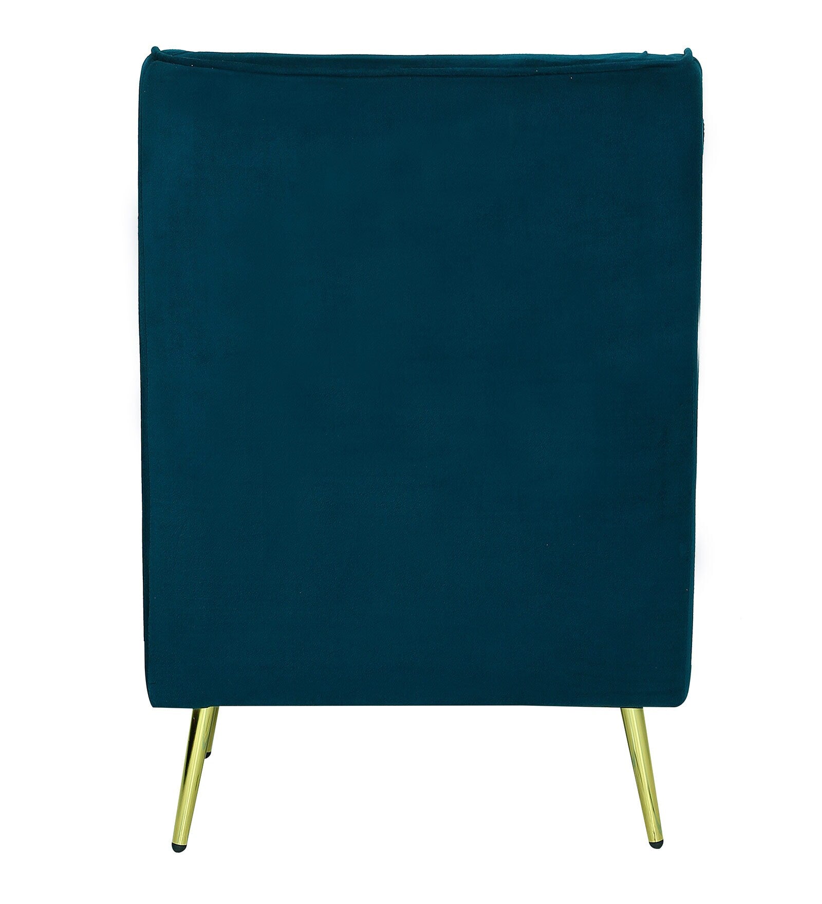 Kova Velvet Wing Chair in Teal Blue Colour