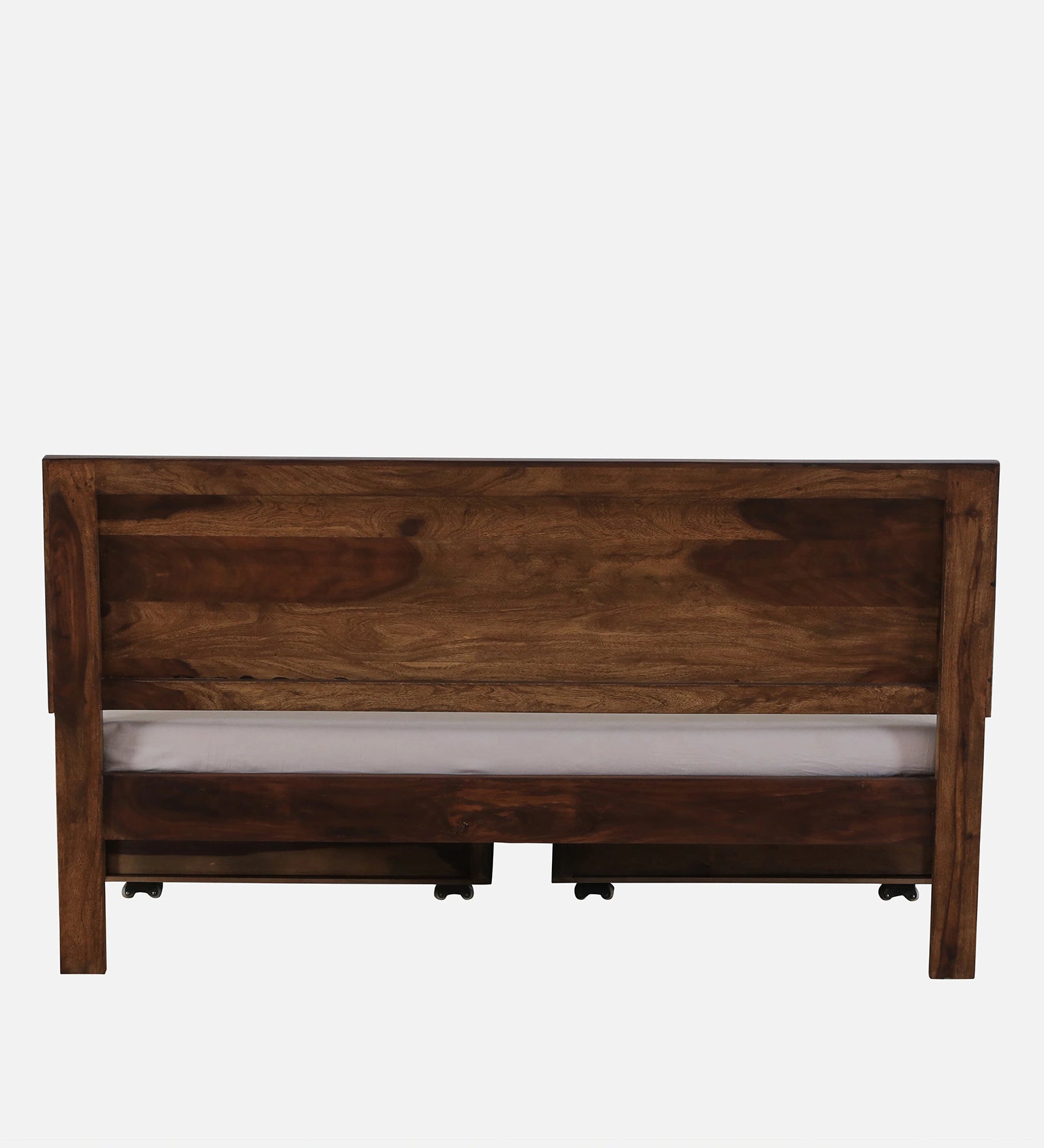 Pari Sheesham Wood King Size Bed In Provincial Teak Finish With Drawer Storage - Febonic Living