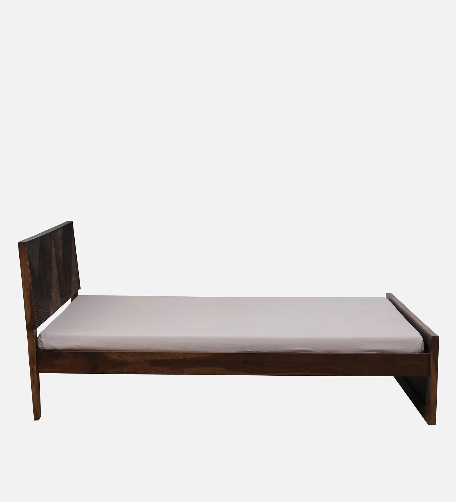 Pari Sheesham Wood Queen Size Bed In Provincial Teak Finish - Febonic Living