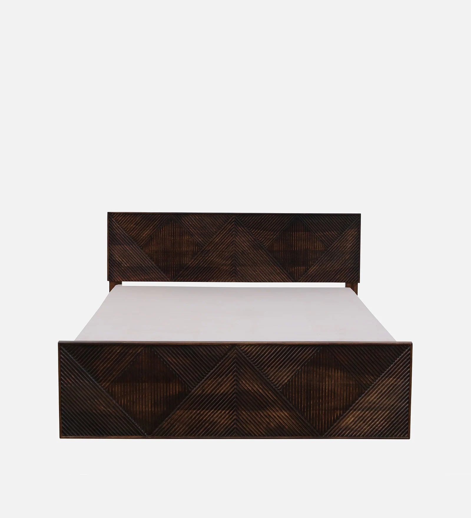 Pari Sheesham Wood Queen Size Bed In Provincial Teak Finish - Febonic Living