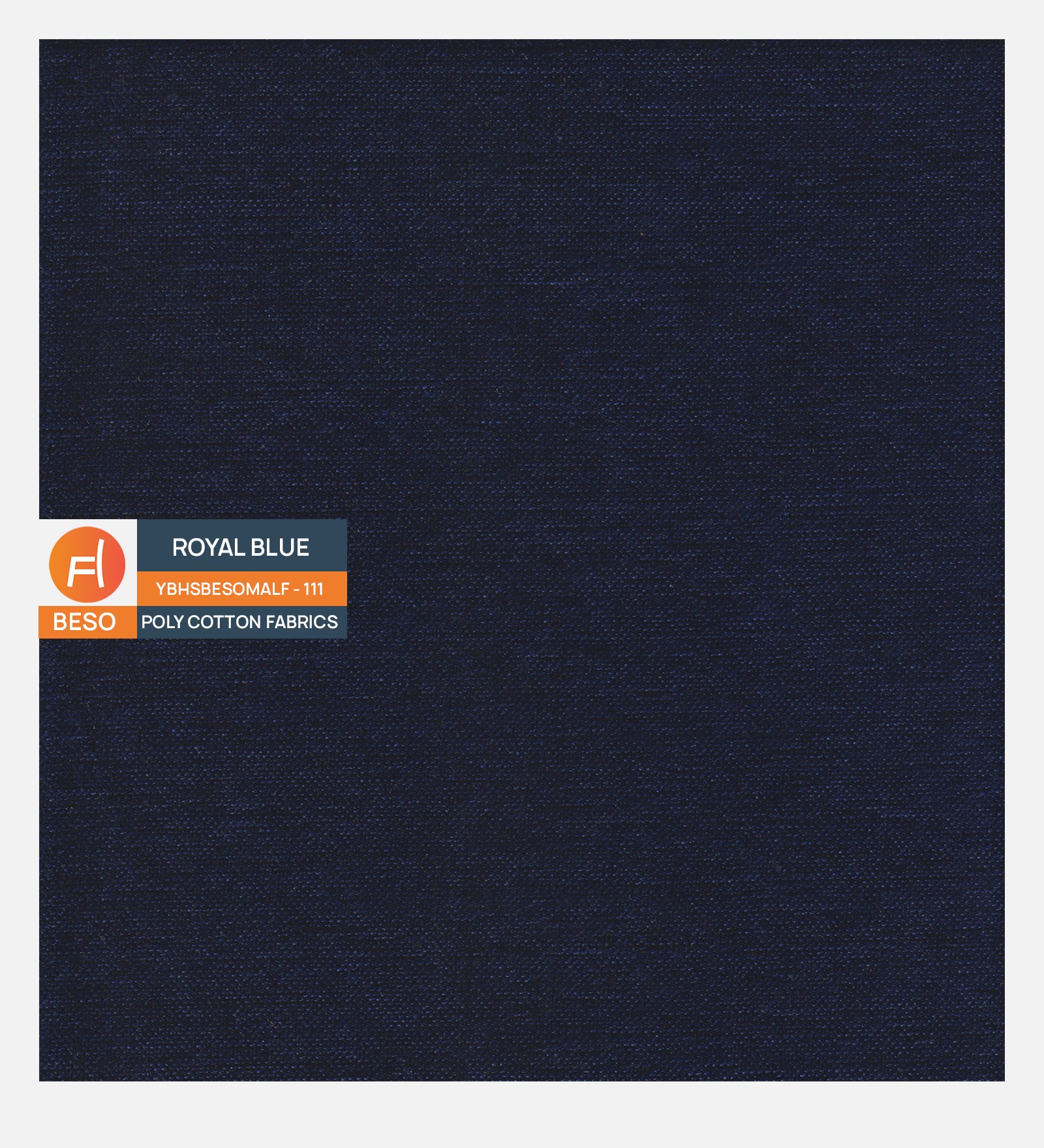 Melaan Fabric 1 Seater Sofa In Royal Blue Colour - Febonic Living