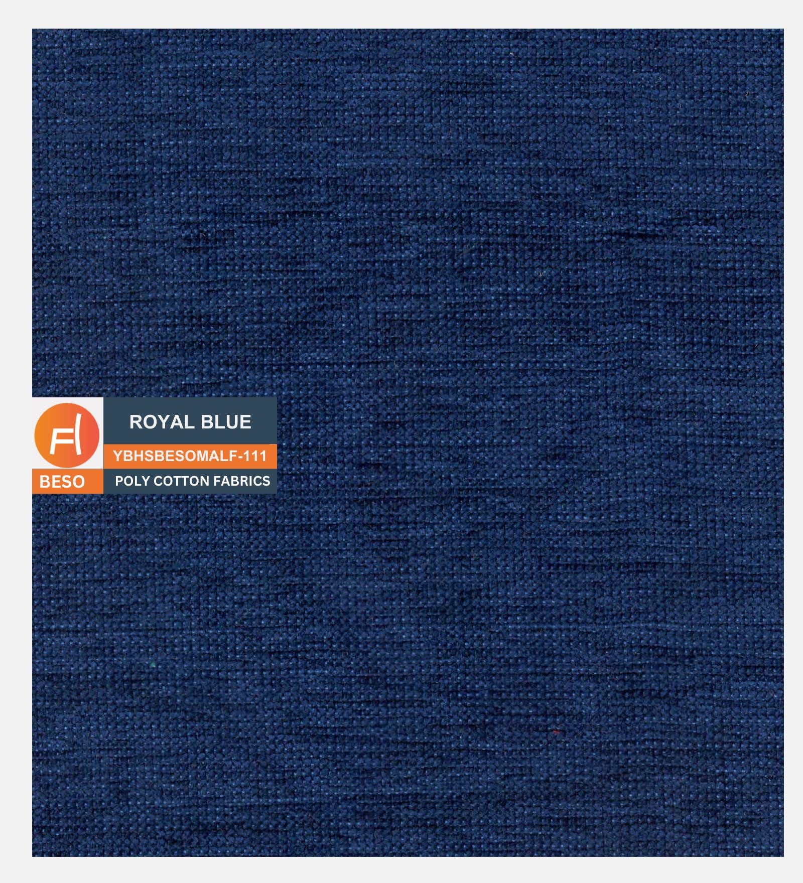 Siddy Fabric 1 Seater Sofa in Royal Blue Colour