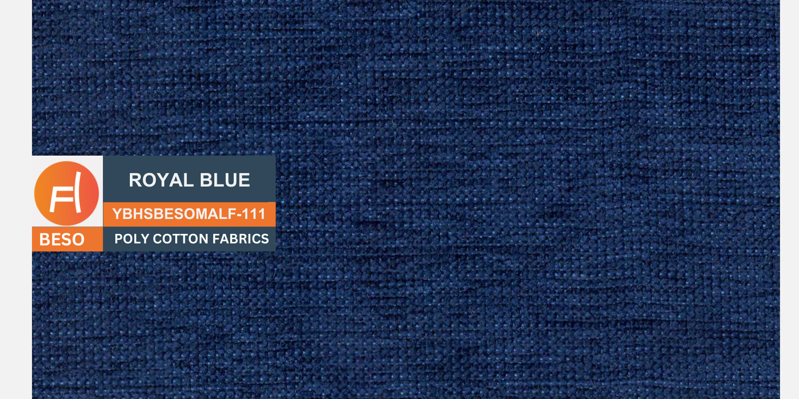 Welly Fabric LHS Sectional Sofa (3+Lounger) In Royal Blue Colour - Febonic Living