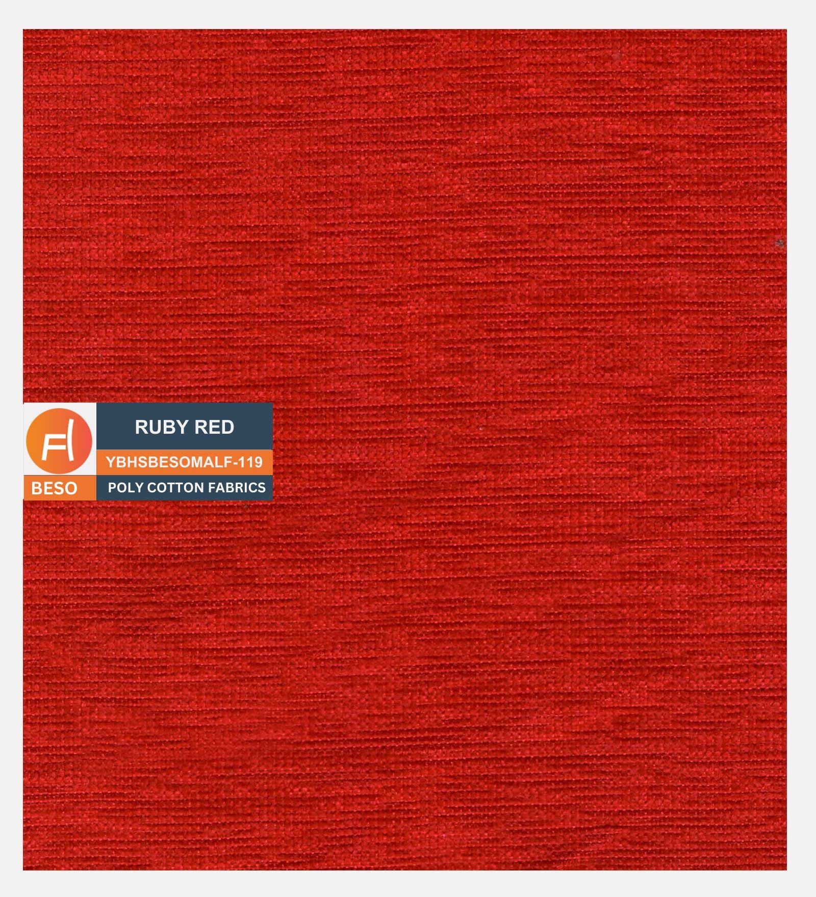Abby Fabric 1 Seater Manual Recliner In Ruby Red Colour - Febonic Living