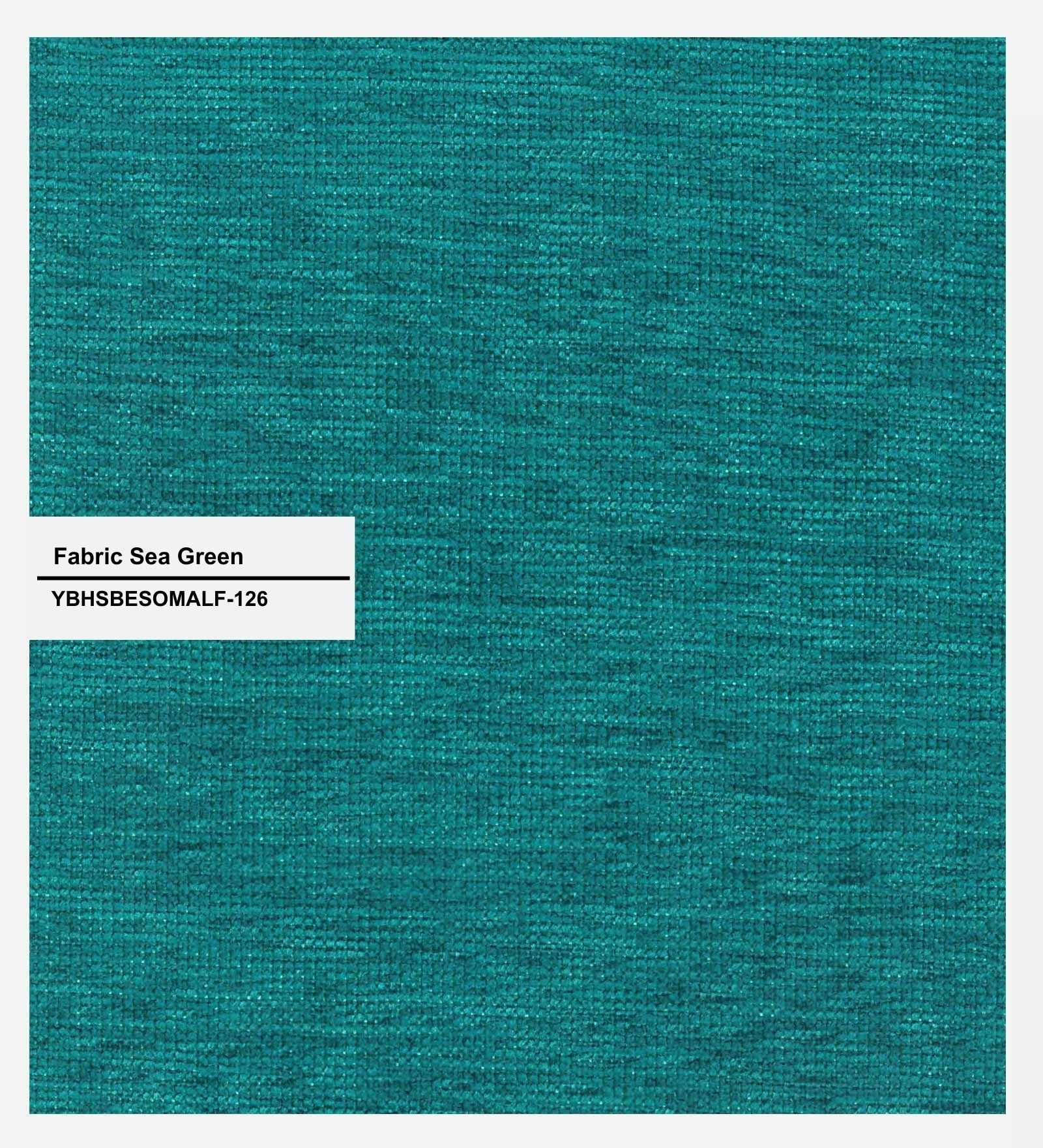 Lara Fabric 1 Seater Sofa In Sea Green Colour - Febonic Living