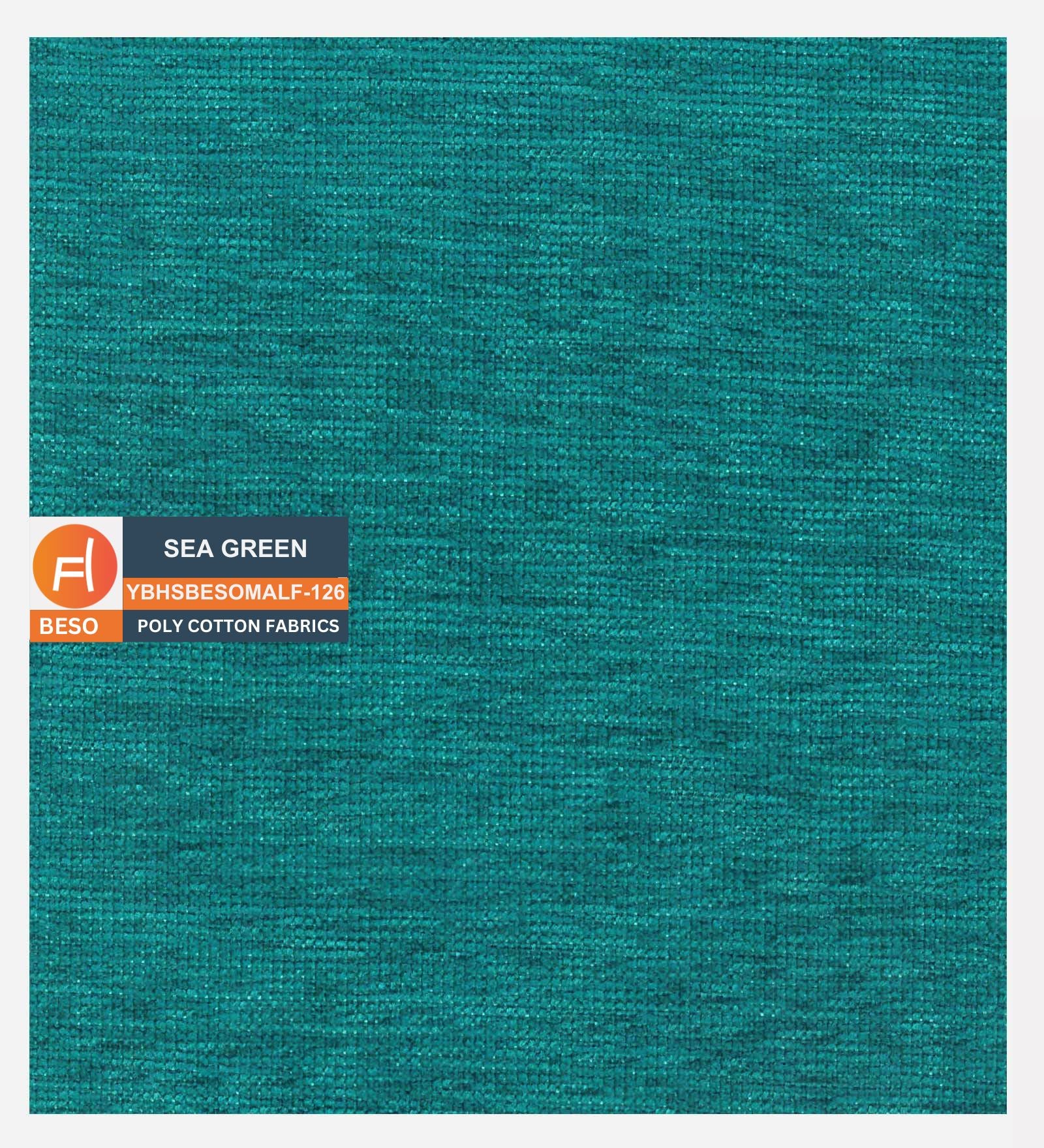 Siddy Fabric 1 Seater Sofa in Sea green Colour
