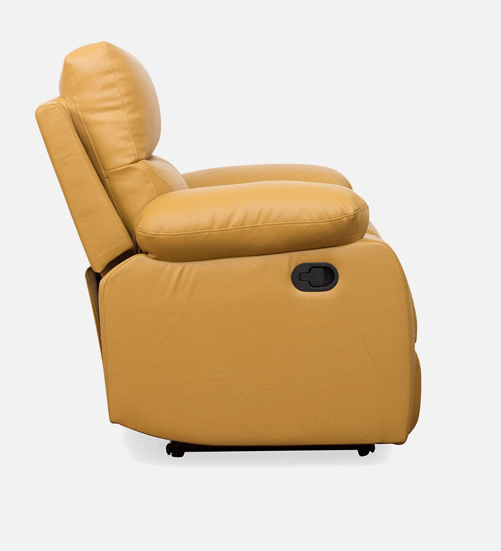 Bree Leatherette 1 Seater Motorized Recliner In Yellow Colour - Febonic Living
