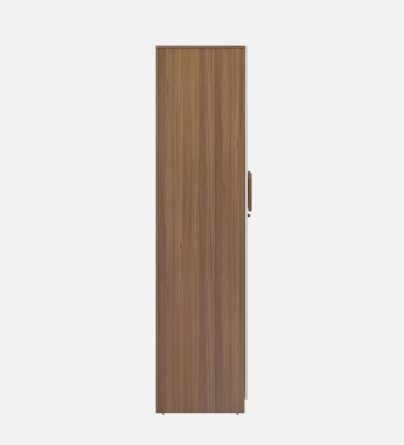 Derin 2 Door Wardrobe In Frosty White & Oral Walnut Finish - Febonic Living