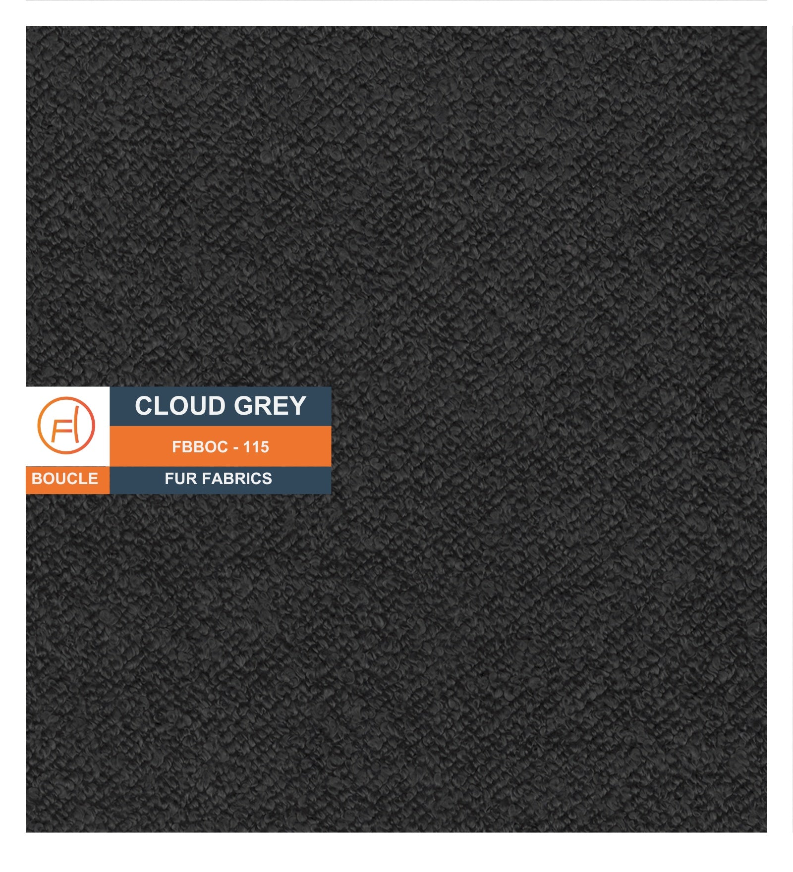 Rexi Boucle Fabric Bench In Cloud Grey Colour - Febonic Living