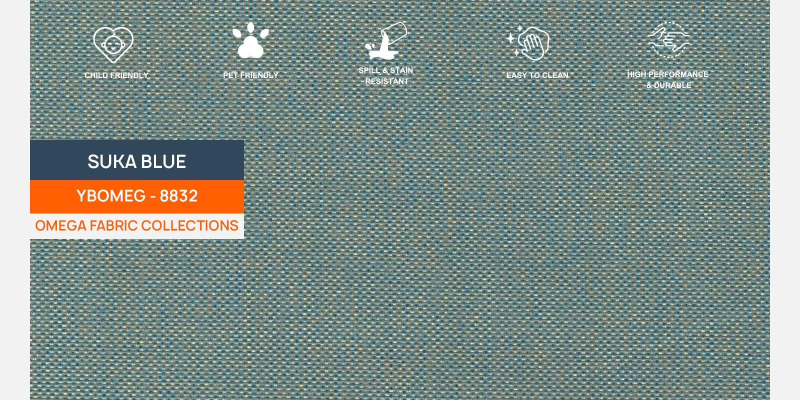 Melano Fabric 3 Seater Convertible Sofa Cum Bed In Suka Blue Colour - Febonic Living