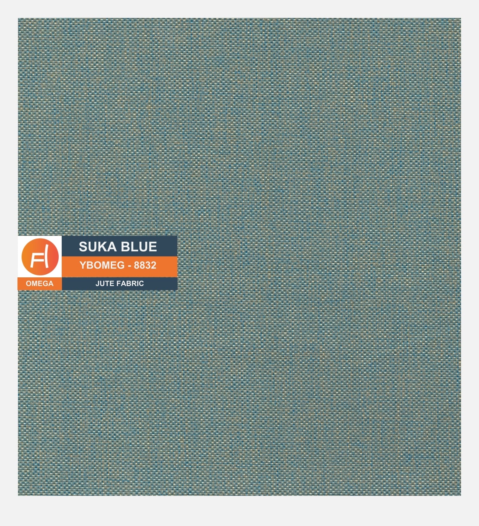 Welly Fabric 1 Seater Sofa In Suka Blue Colour - Febonic Living