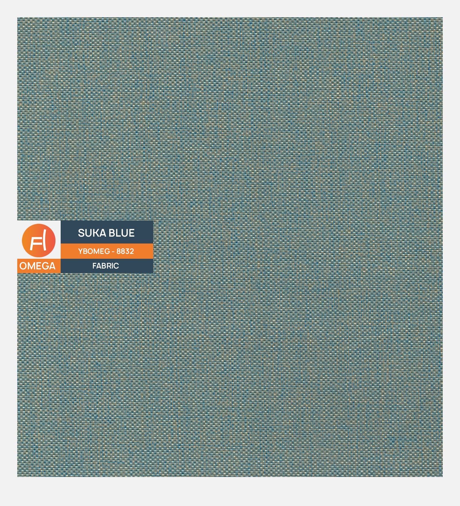 Omega Poly Cotton Fabric Suka Blue Colour - Febonic Living
