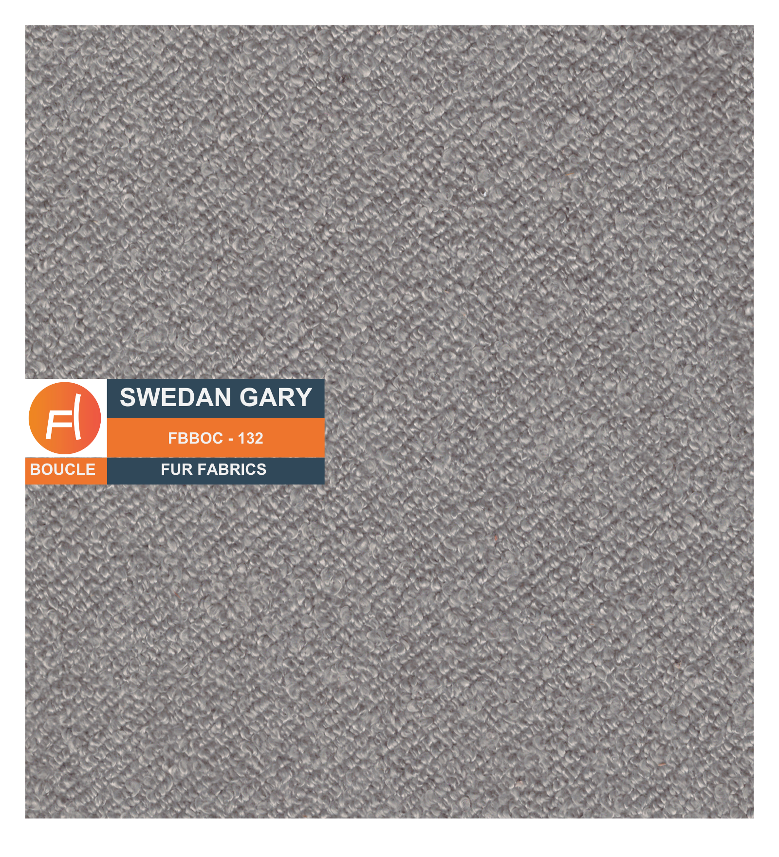 Nesco Boucle Fabric 1 Seater Sofa In Sweden Grey Colour - Febonic Living