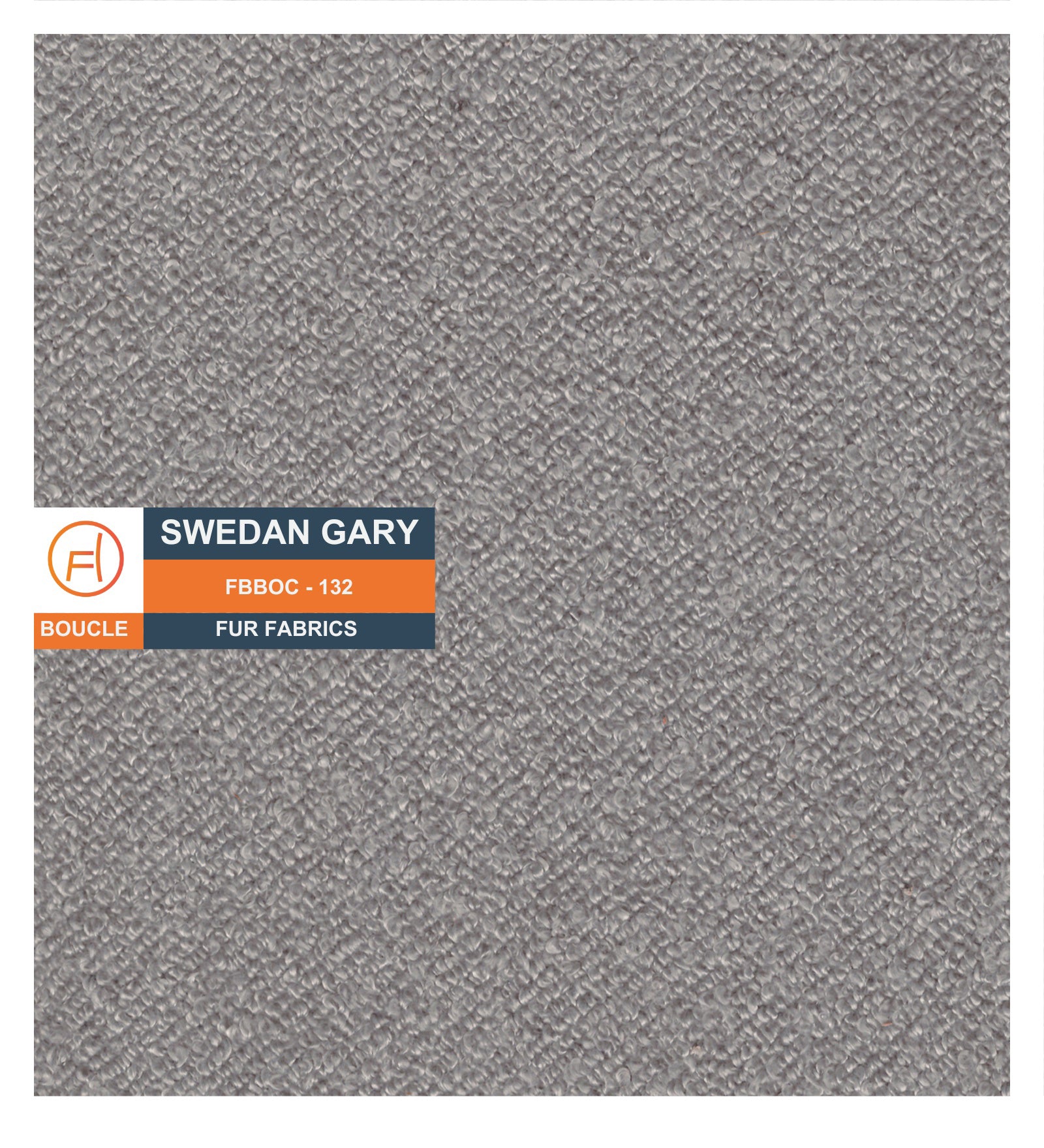 Noki Boucle Fabric Ottoman In Swedan Gary Colour With Storage - Febonic Living