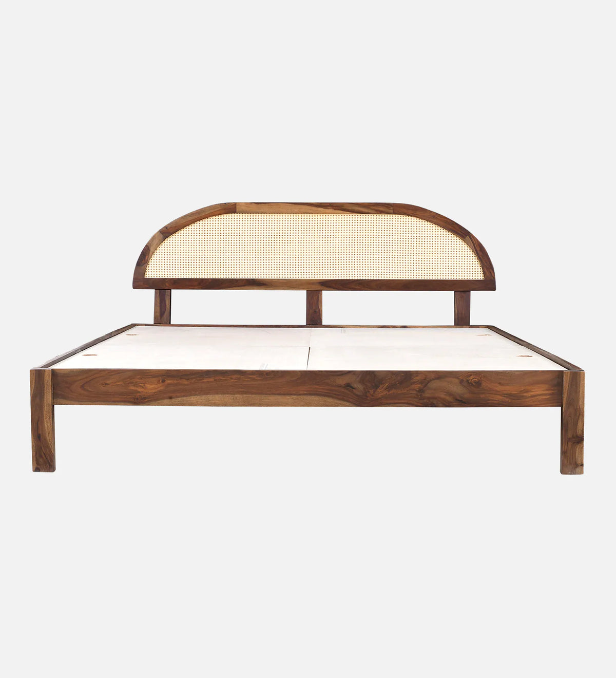 Taki Sheesham Wood King Size Bed In Provincial Teak Finish