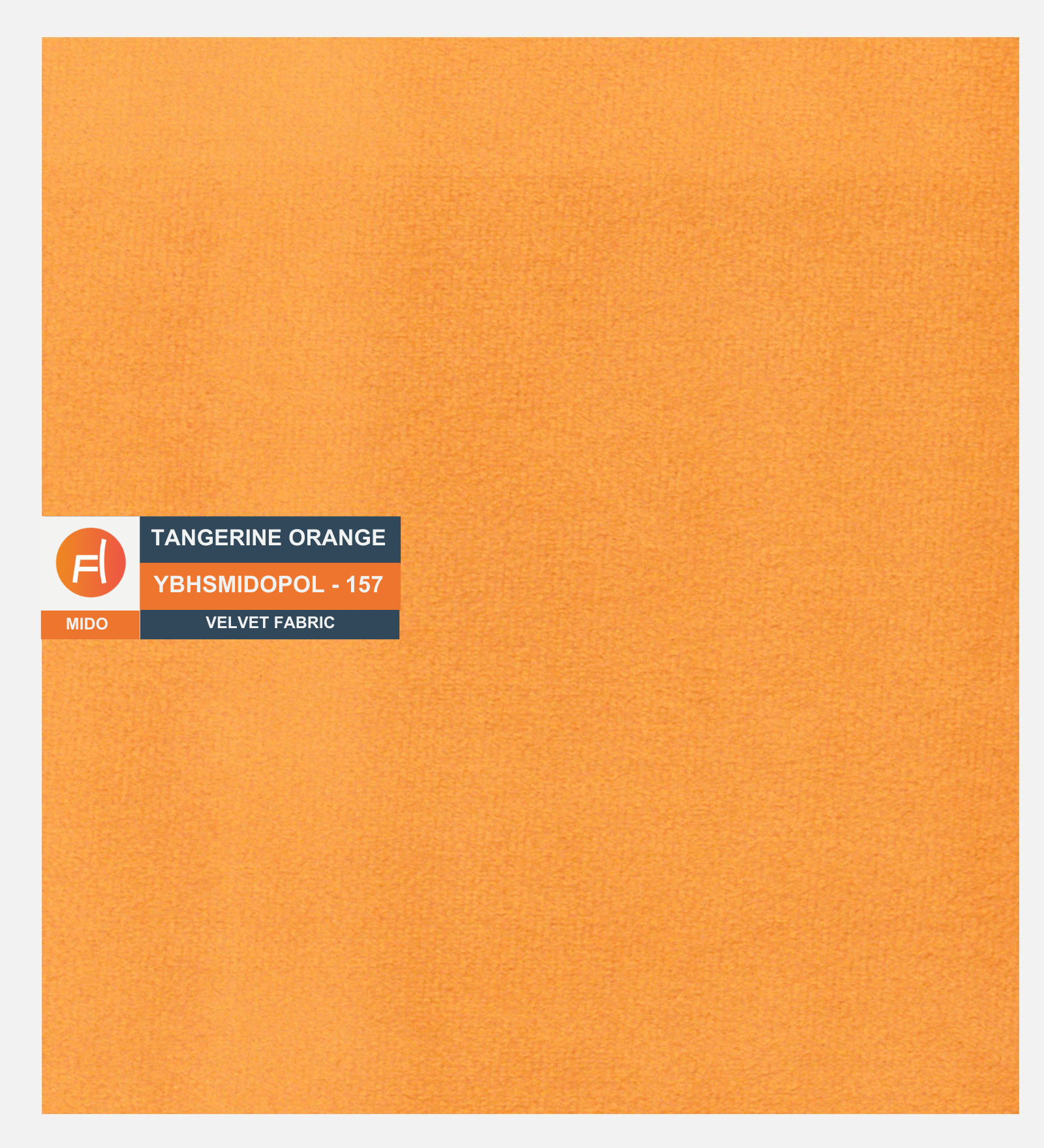 Sumo Velvet 1 Seater Sofa In Tangerine Orange Colour - Febonic Living