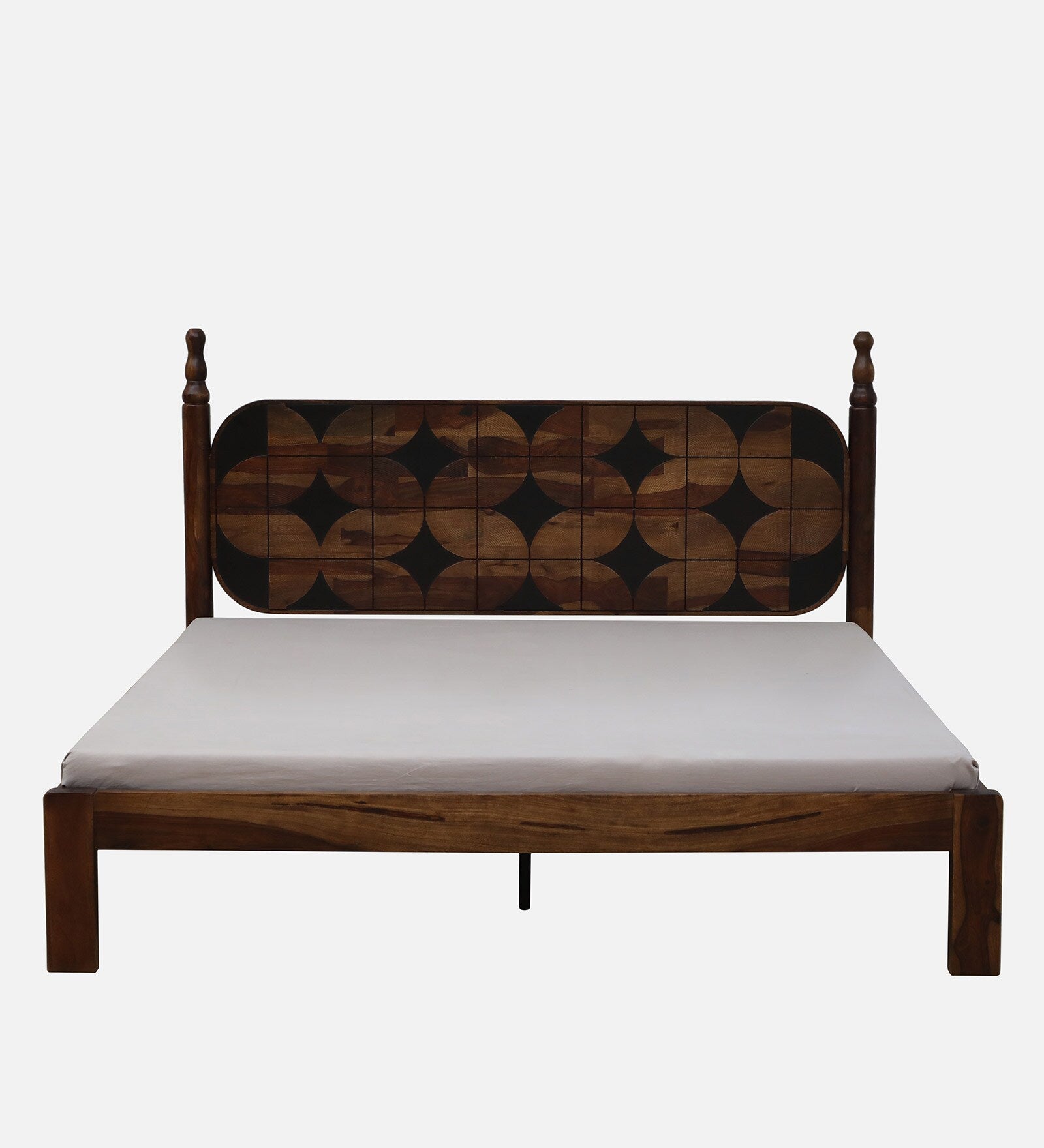 Tunis Sheesham King Size Bed In Provincial Teak Finish - Febonic Living