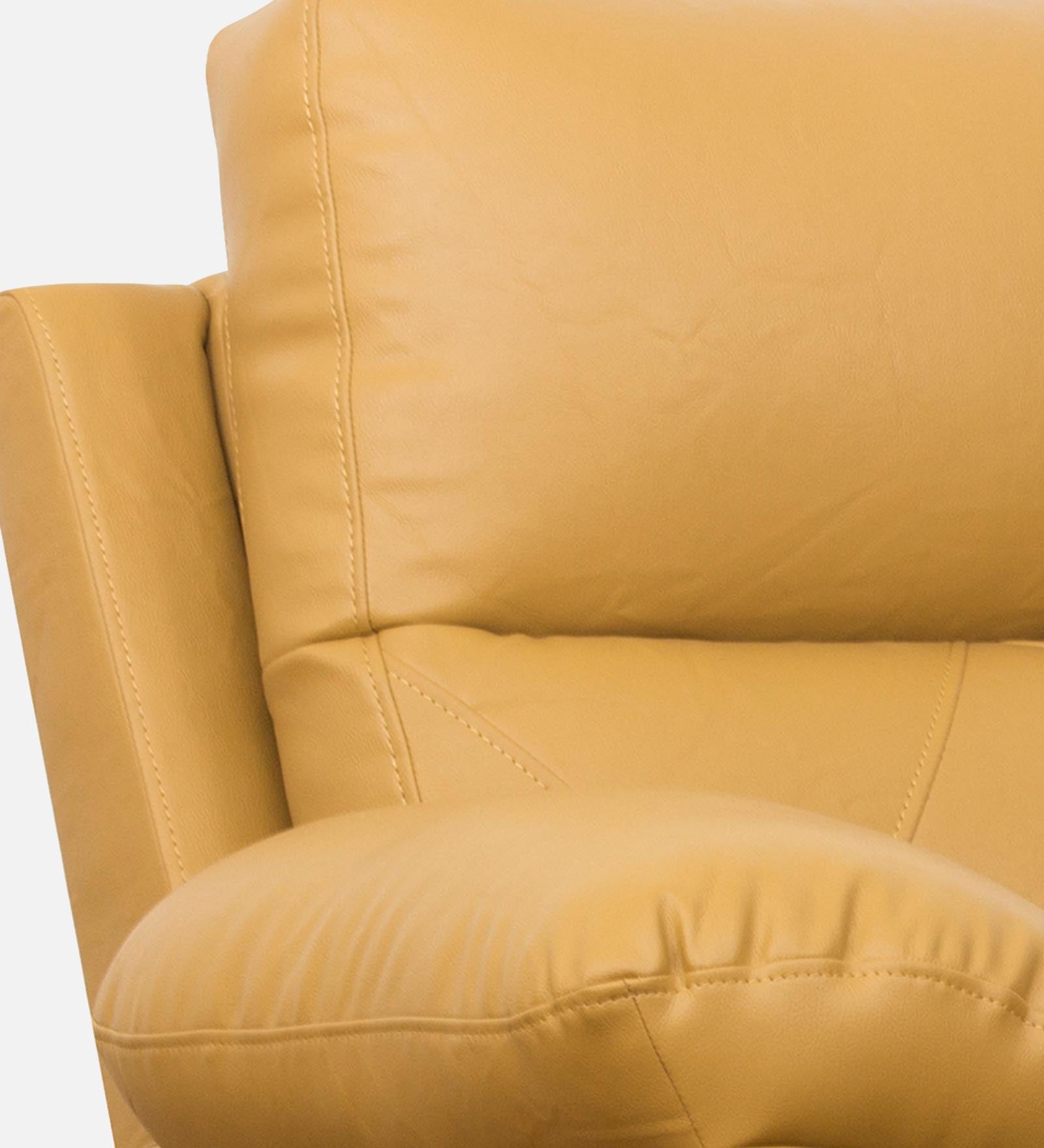 Bree Leatherette 1 Seater Motorized Recliner In Yellow Colour - Febonic Living