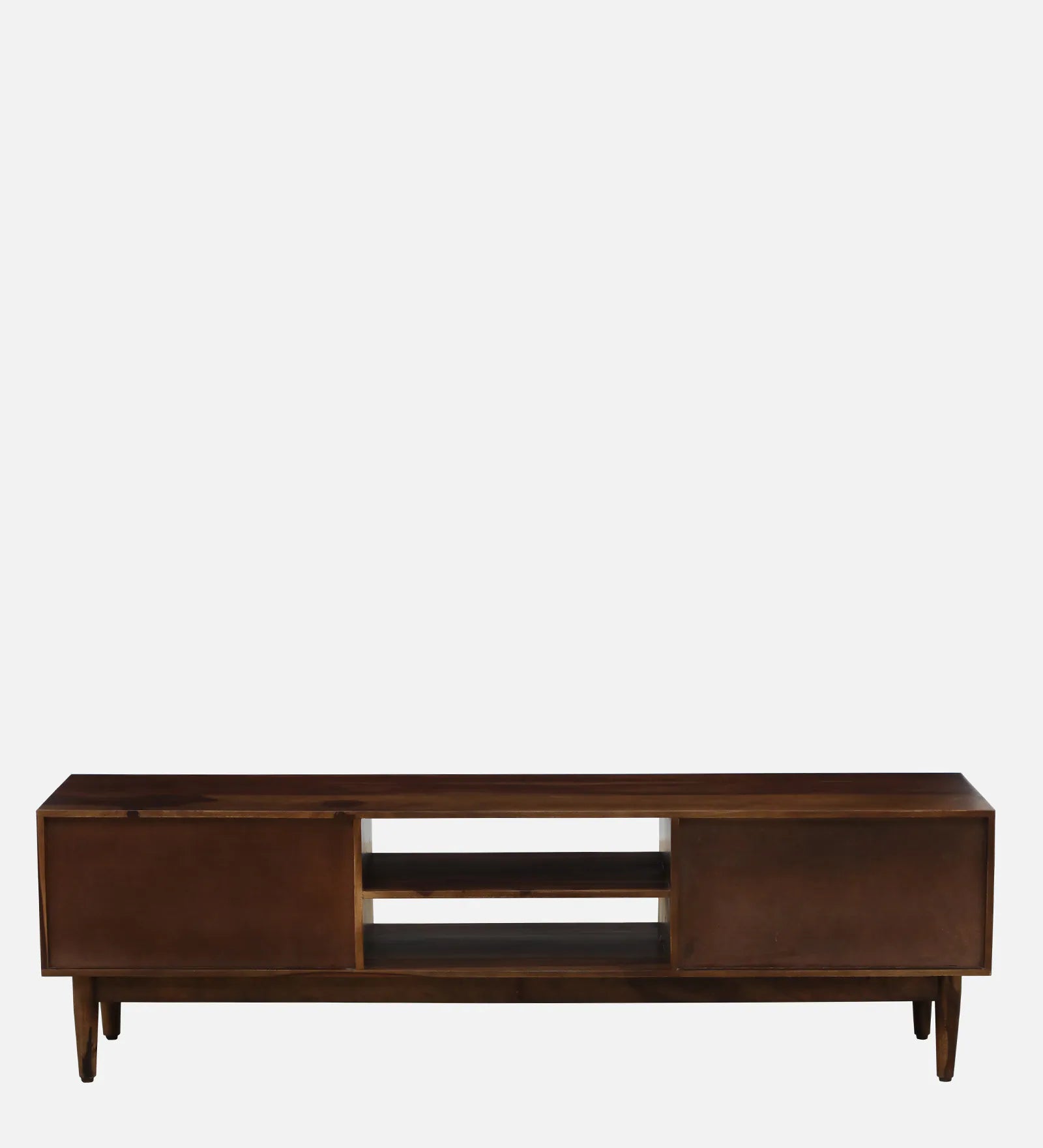 Luoyn Sheesham Wood TV Unit In Provincial Teak Finish - Febonic Living