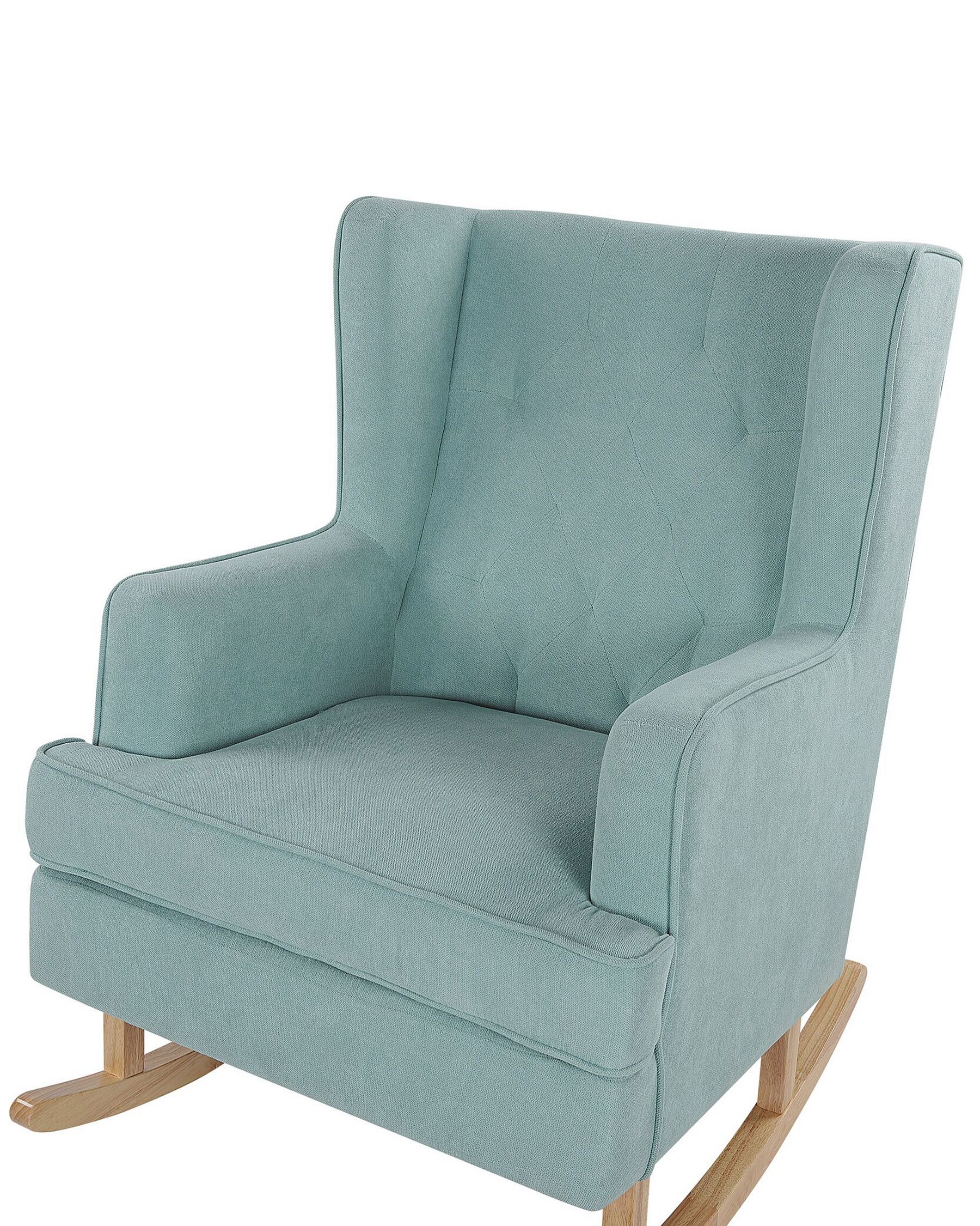 Trook Fabric Rocking Chair in Blue Colour
