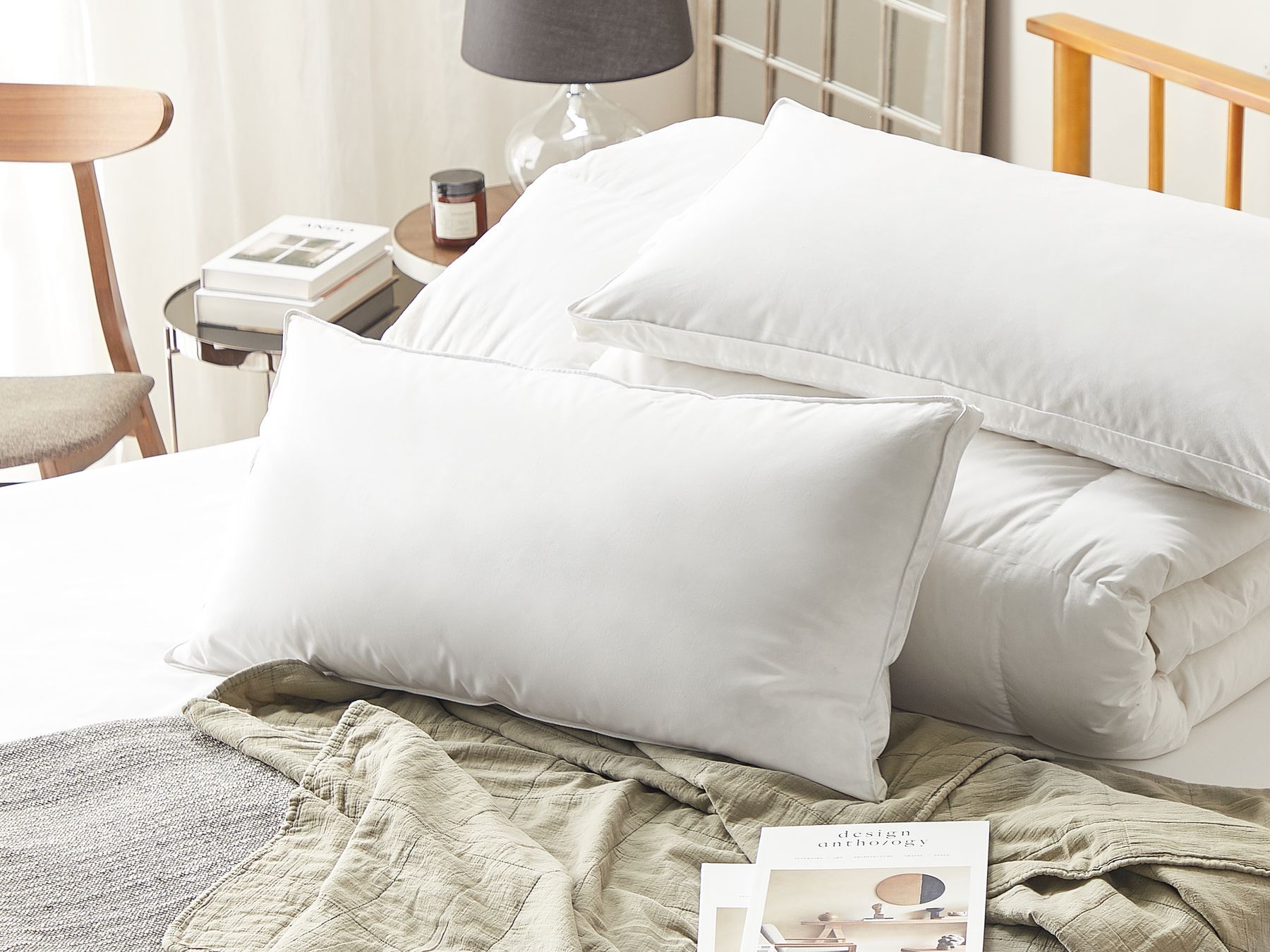 Zayan (40x80cm) Fiber Pillows (Pack of 2) - Febonic Living