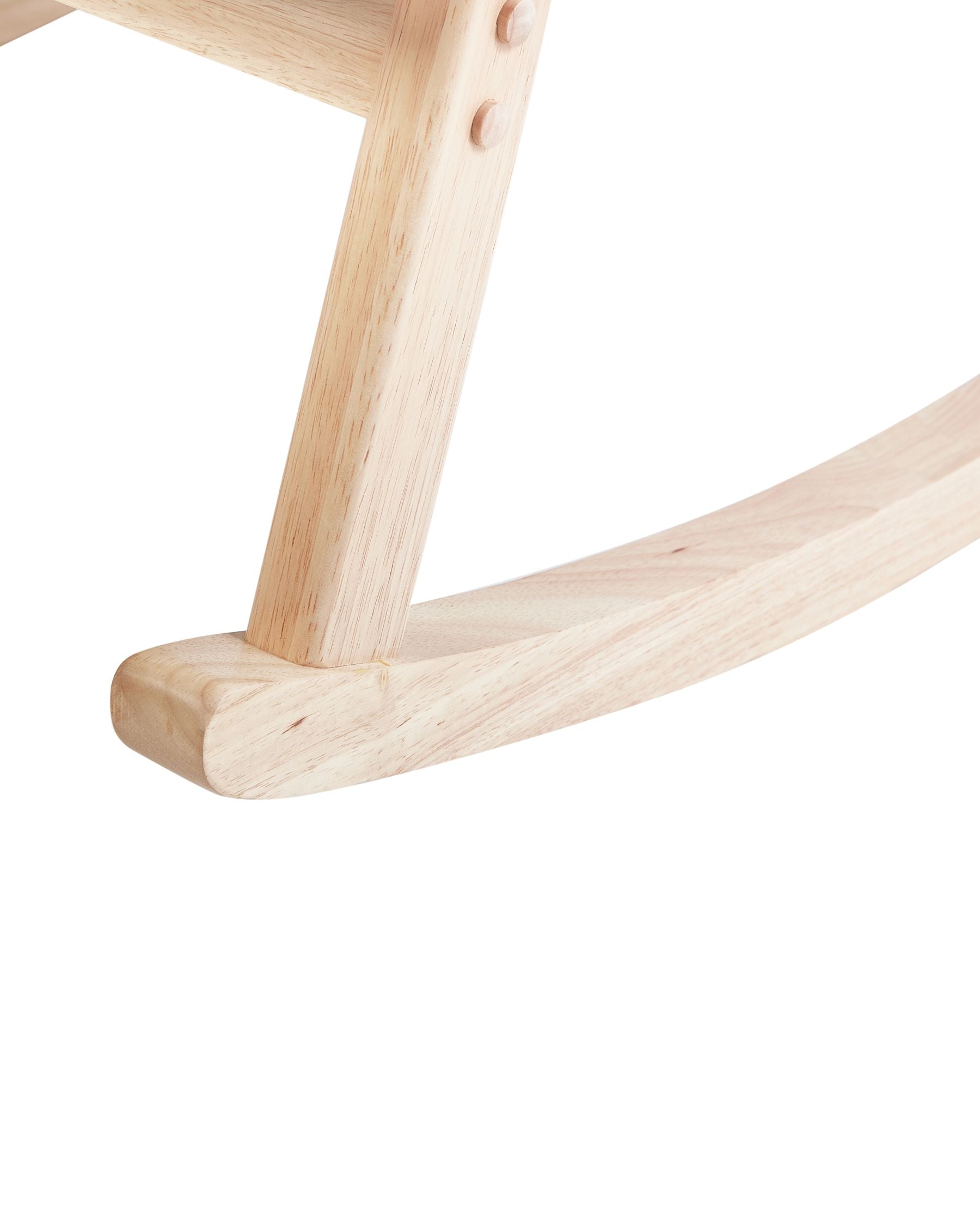 Lekky Boucle Rocking Chair in Shell White Colour - Febonic Living