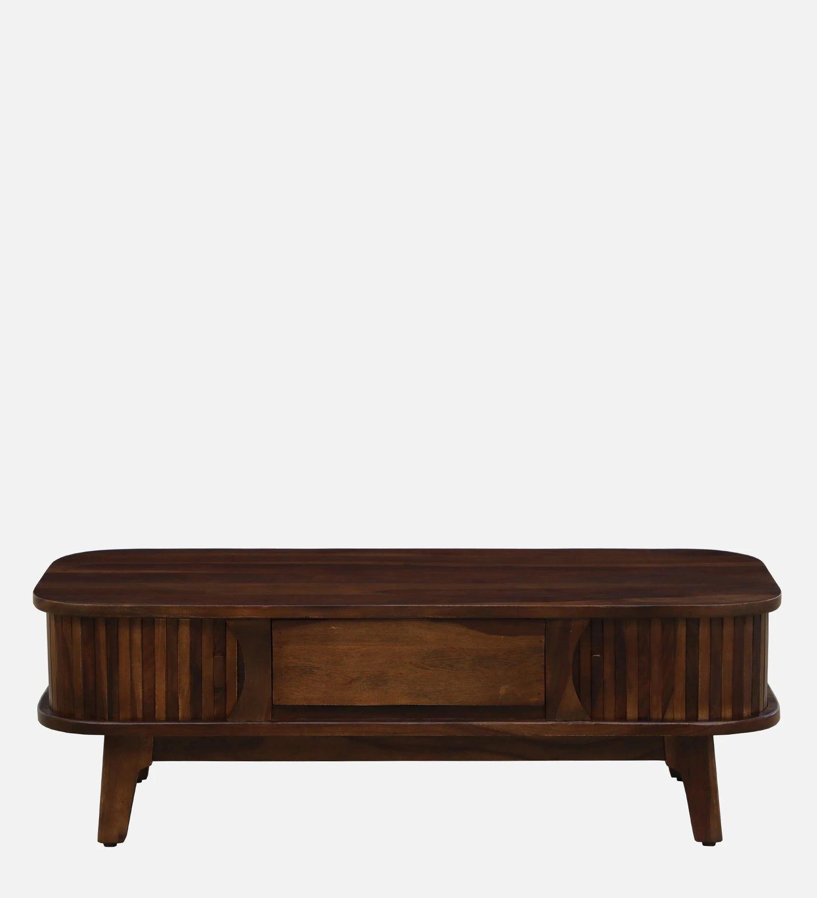 Hania Sheesham Wood Shutter Coffee Table In Provincial Teak Finish - Febonic Living