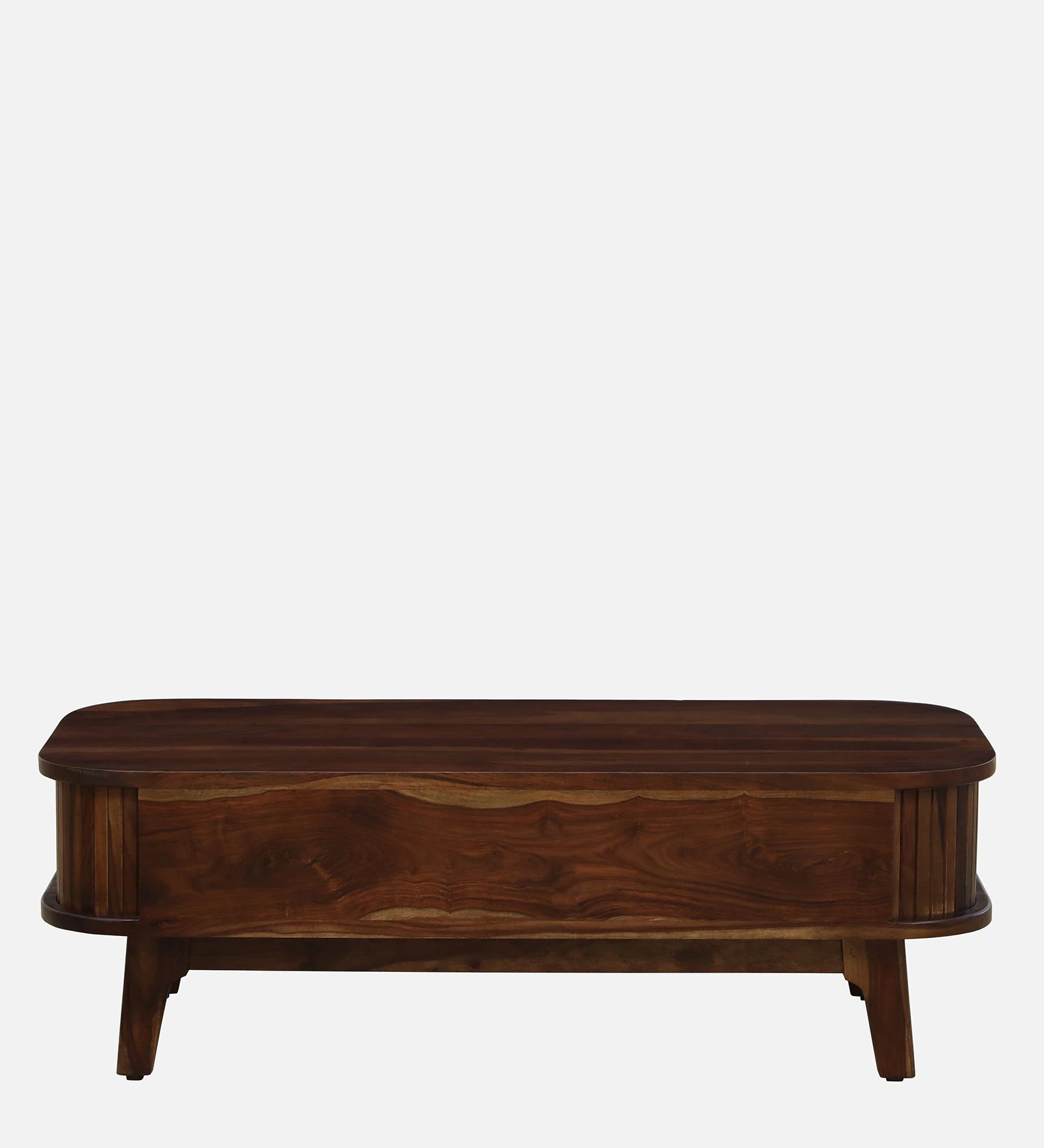 Hania Sheesham Wood Shutter Coffee Table In Provincial Teak Finish - Febonic Living