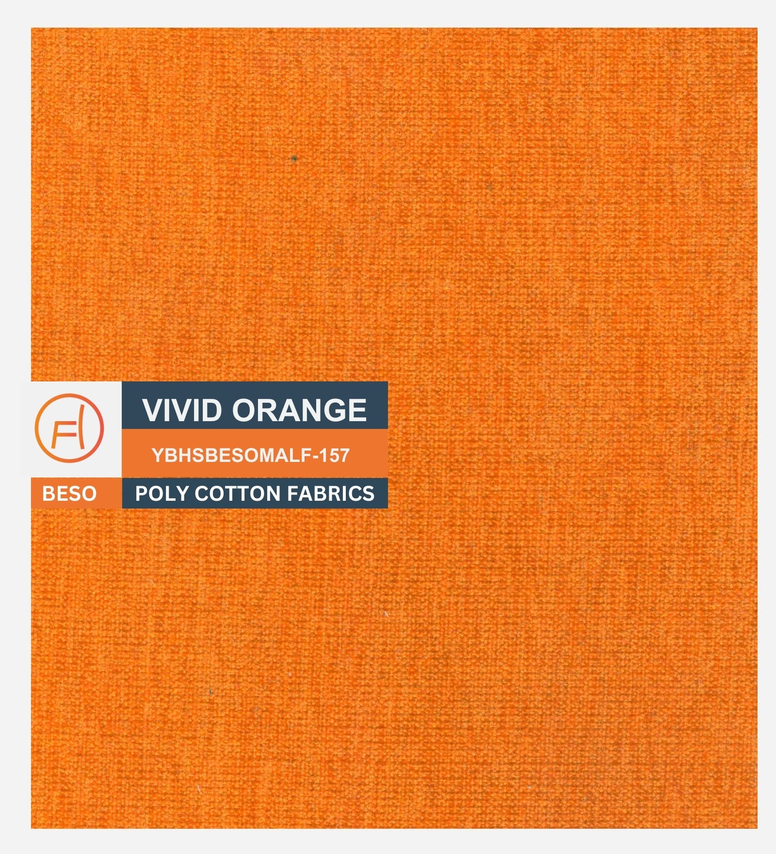 Ruggy Fabric Ottoman In Vivid Orange Colour With Storage - Febonic Living