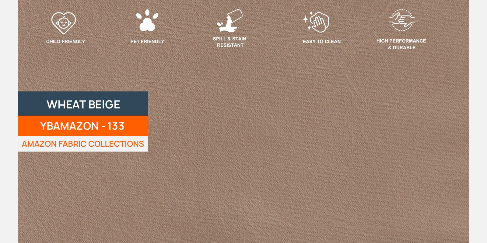 Woody Fabric RHS Sectional Sofa (3+Lounger) In Wheat Beige Colour - Febonic Living