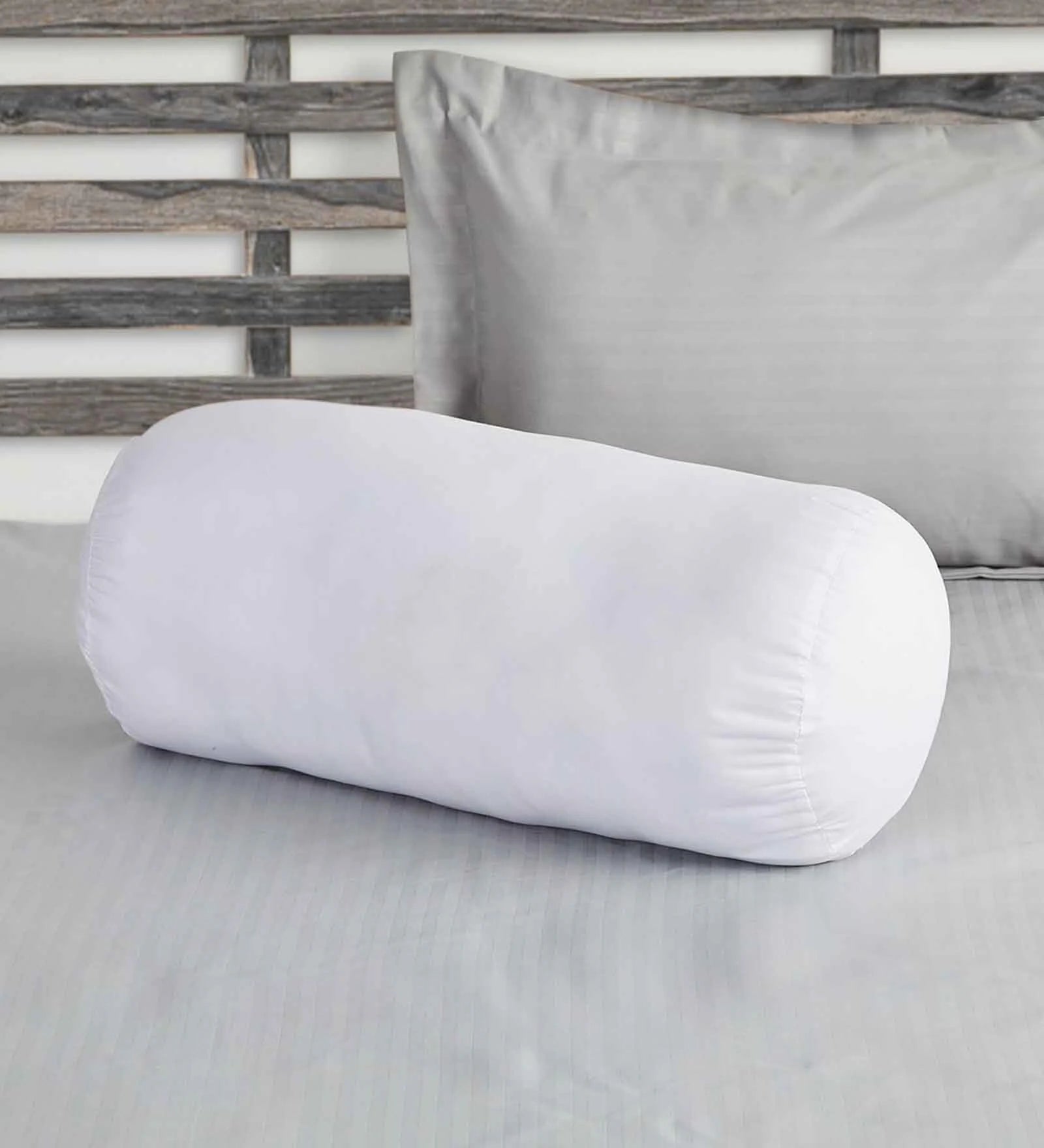 Suki Boucle( 25x58cm) Bolster Pillow In Woom Beige Colour(Set of 2) - Febonic Living