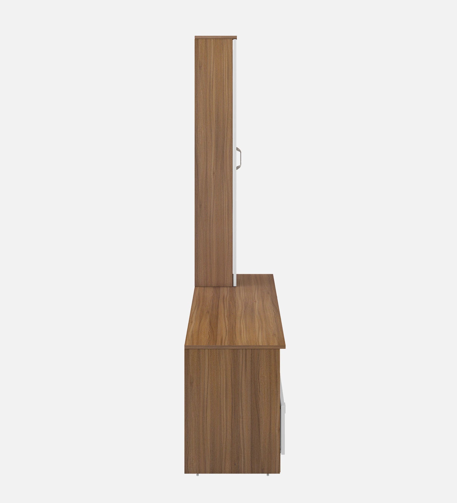Aizol TV Unit In Frosty White and Oral Walnut Finish - Febonic Living