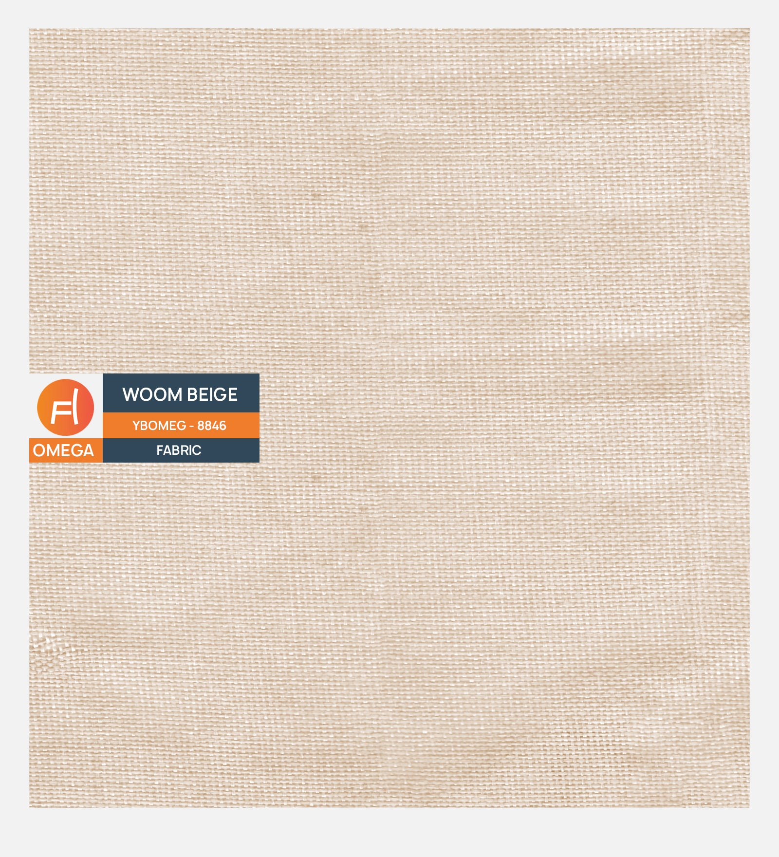 Woom Beige Omega Poly Cotton Fabric