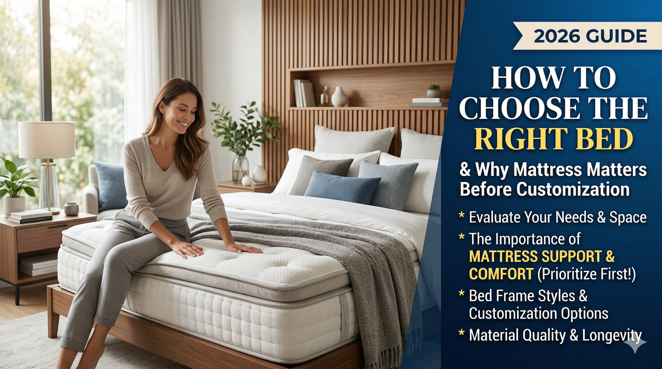 How to Choose the Right Bed & Why Mattress Matters Before Customization (2026 Guide)