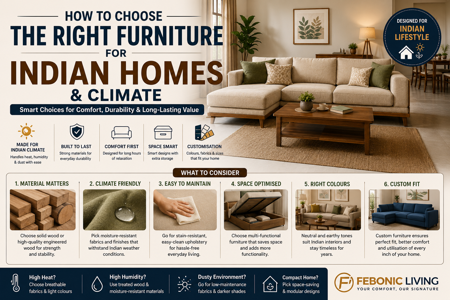 🏡 How to Choose the Right Furniture for Indian Homes & Climate (2026 Guide)