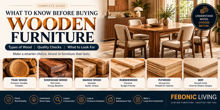 Wooden Furniture Buying Guide: Types of Wood & Quality Checks