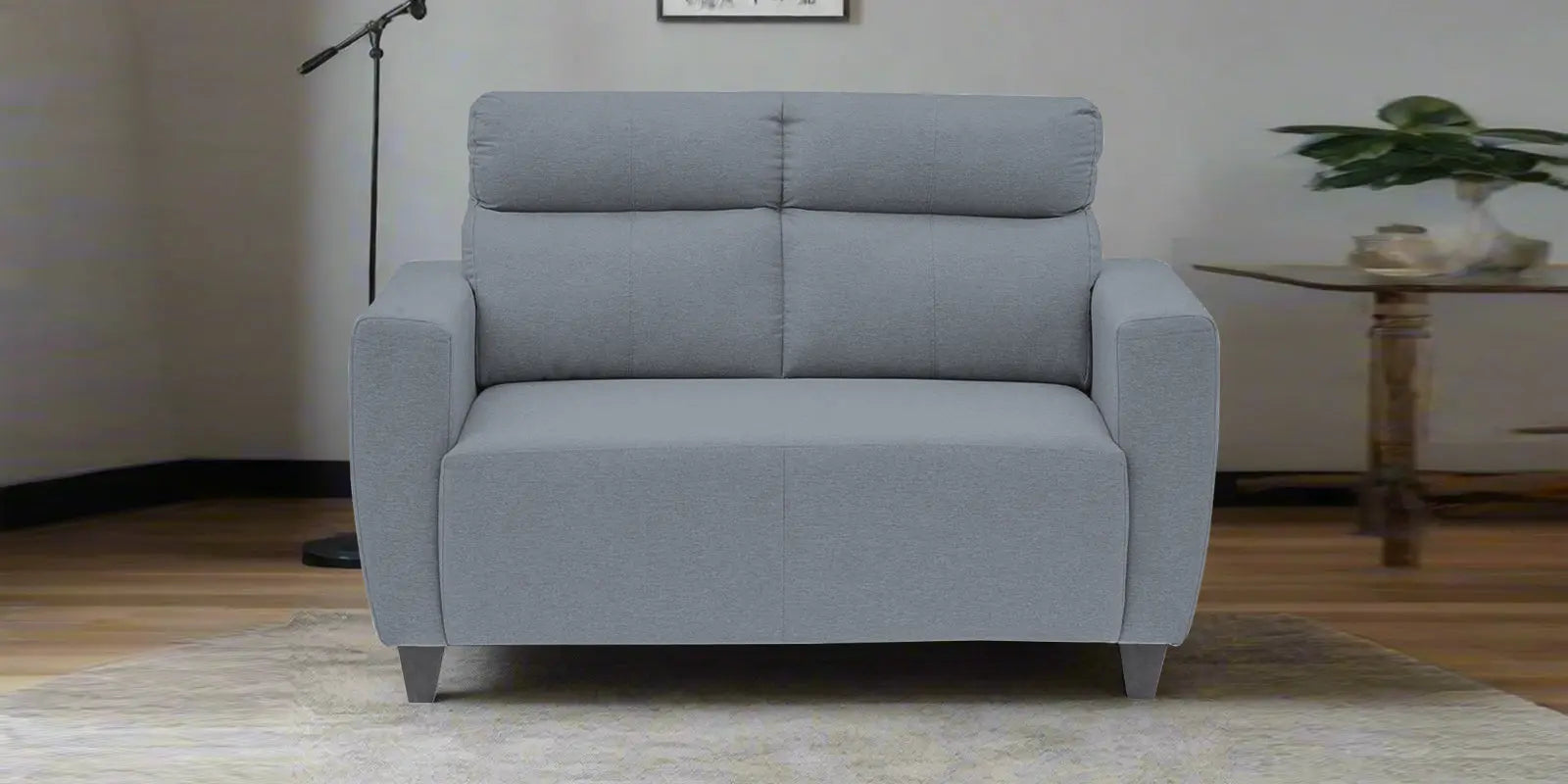 Burban Fabric 2 Seater Sofa In Winter Grey Colour Febonic Living