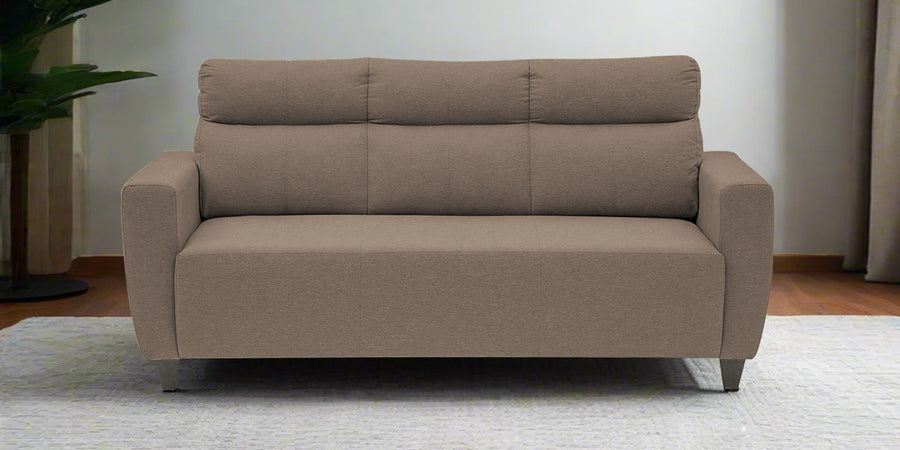 Honor Fabric 3 Seater Sofa In Nut Beige Colour - Febonic Living