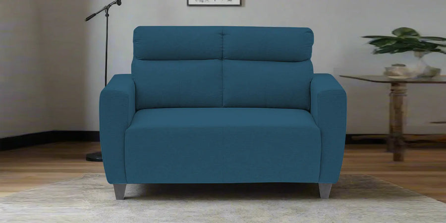 Burban Fabric 2 Seater Sofa In Eclipse Blue Colour - Febonic Living