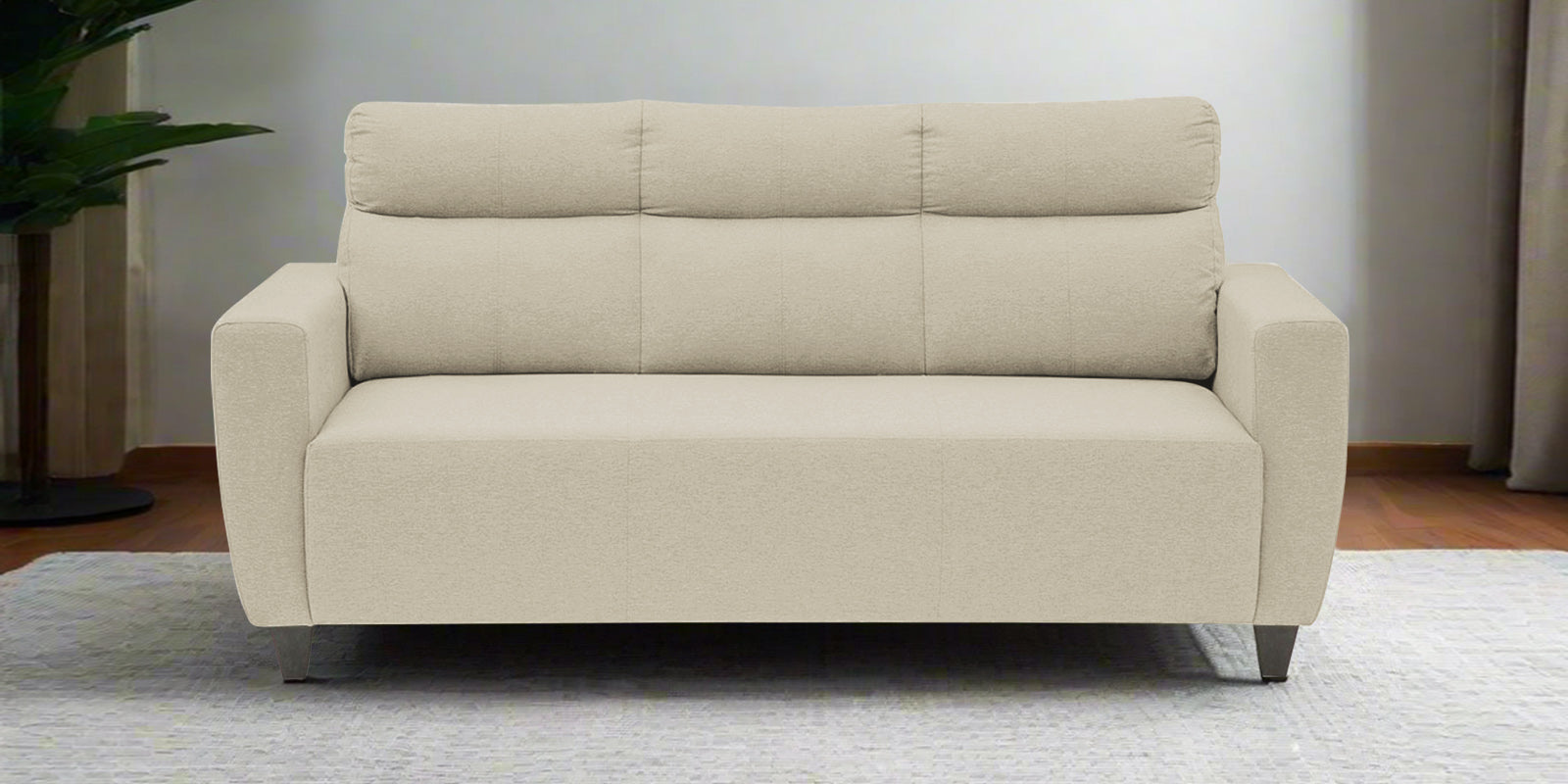 Honor Fabric 3 Seater Sofa In Maple Cream Colour - Febonic Living