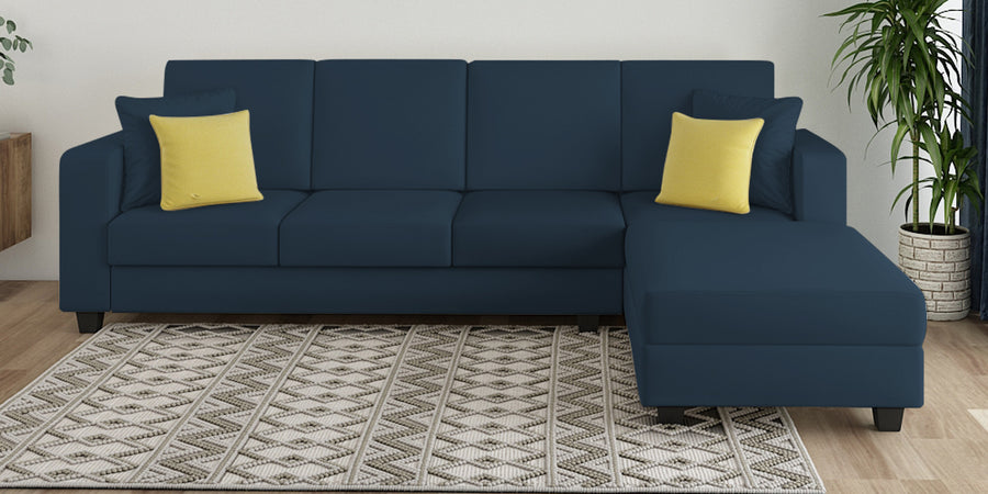 Nabi Fabric Lhs Sectional Sofa 3 Lounger In Light Blue Colour - Febonic Living