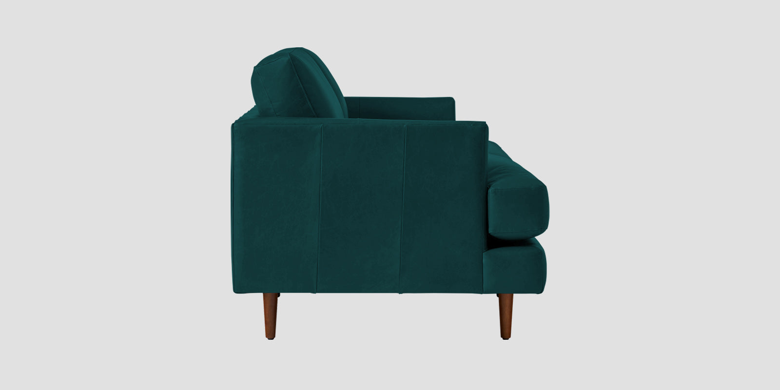 Sterio Leatherette 2 Seater Sofa In Peakcock Blue Colour - Febonic Living