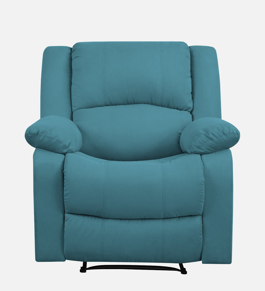Lexi Fabric 1 Seater Motorized Recliner In Aqua Blue Colour - Febonic Living