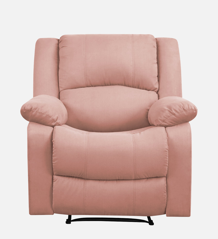 Lexi Fabric 1 Seater Motorized Recliner In Blush Pink Colour - Febonic Living