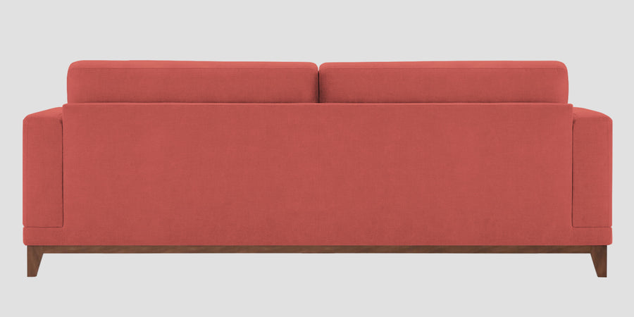 Esha Fabric 3 Seater Sofa In Salmon Pink Colour - Febonic Living