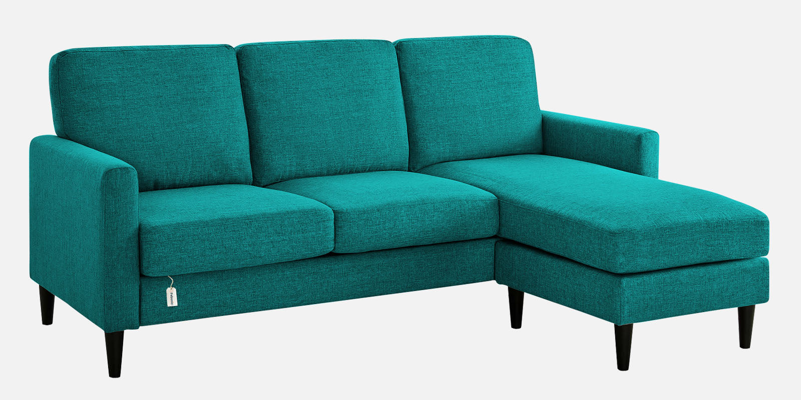 Romie Fabric LHS Sectional Sofa (2+Lounger) in Sea Green Colour