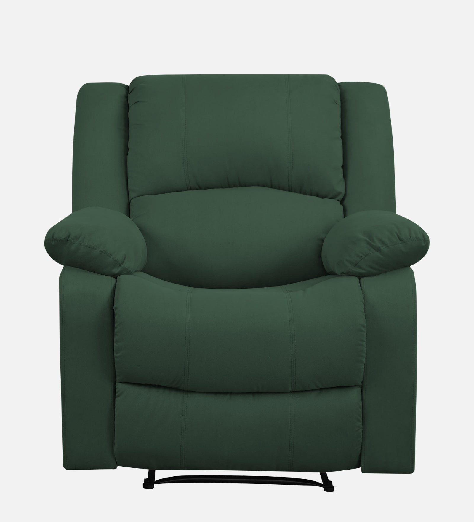 Henry Velvet Manual 1 Seater Recliner In Amazon Green Colour