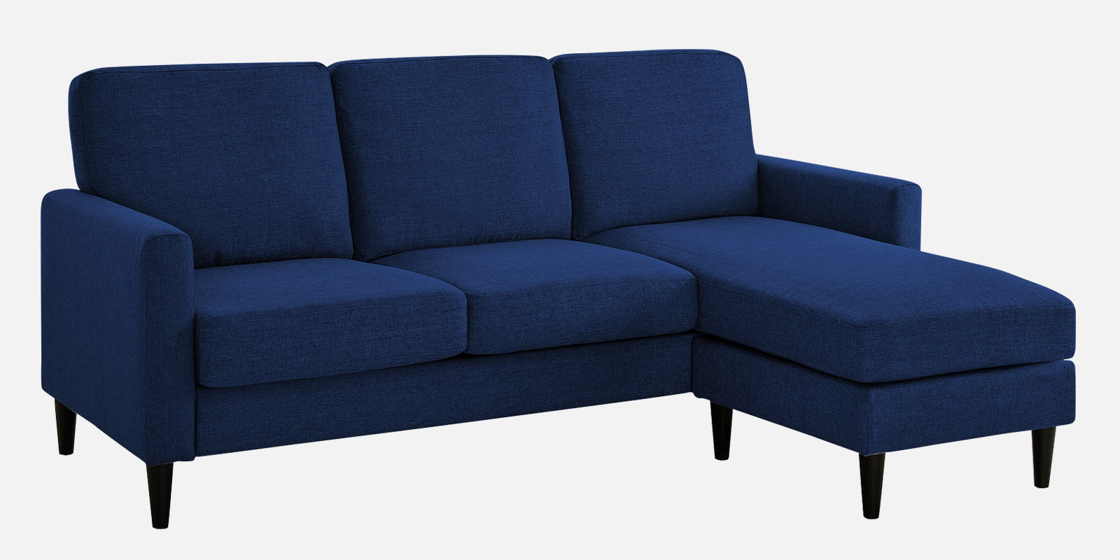 Romie Fabric LHS Sectional Sofa (2+Lounger) in Royal Blue Colour