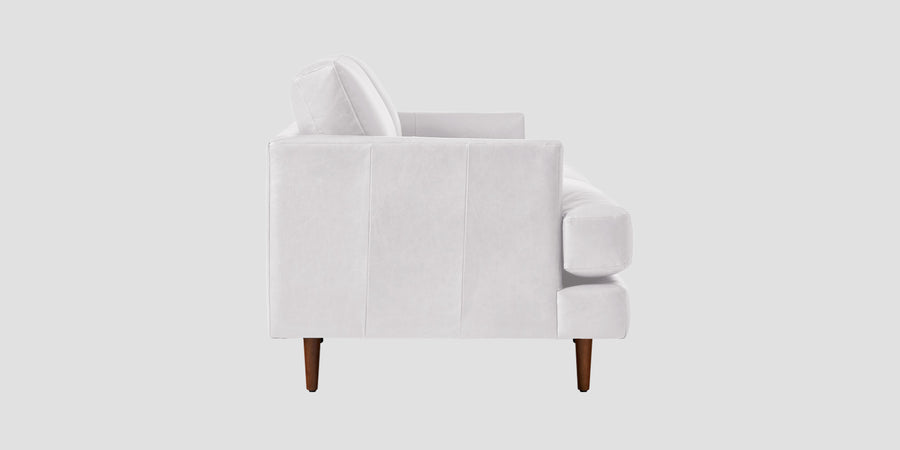 Sterio Leatherette 2 Seater Sofa In Cream White Colour - Febonic Living