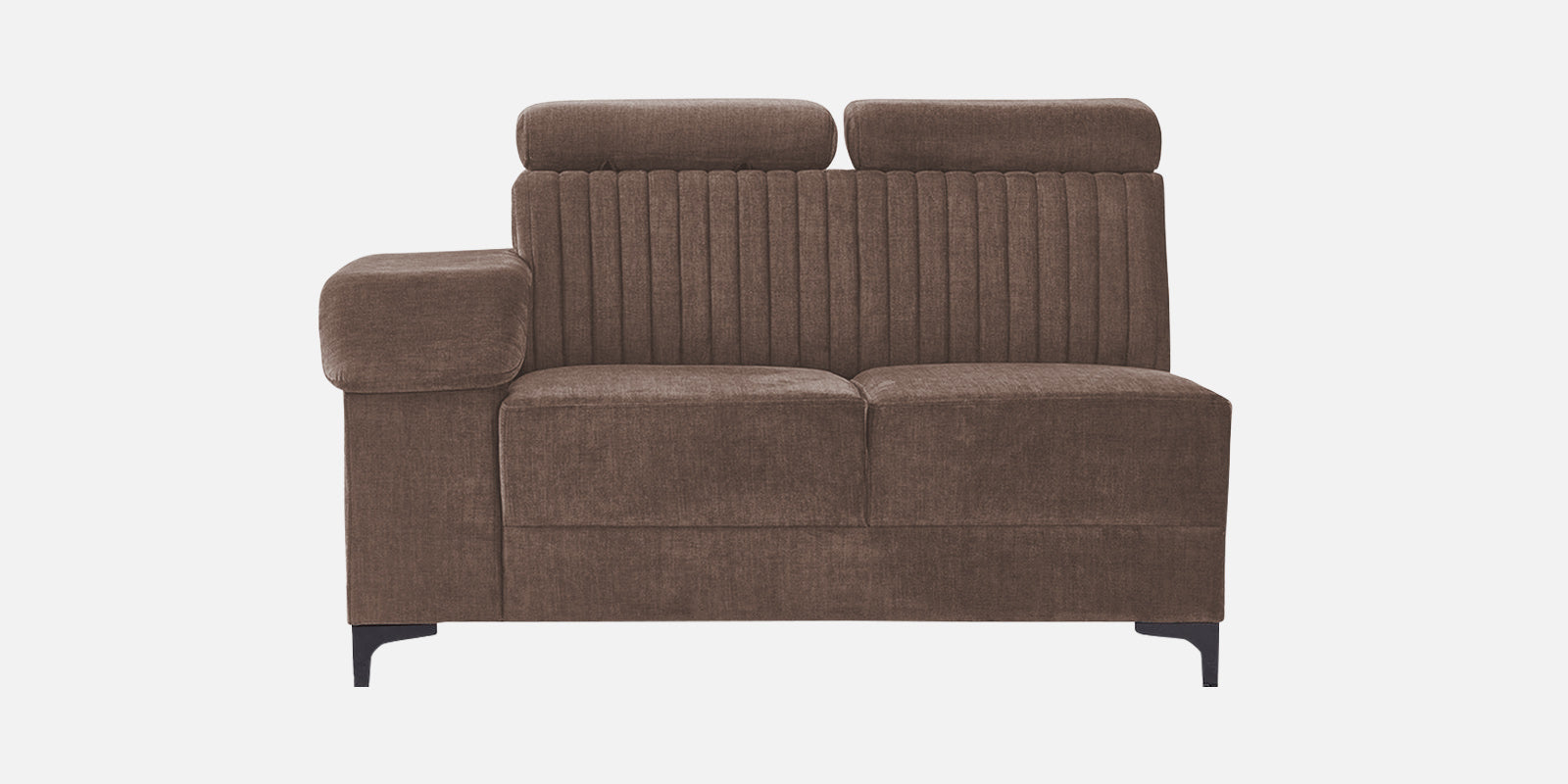 Draco Fabric Corner Sofa in Ginger Brown Colour